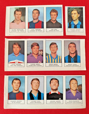 Calcio ** 12 Figurine dei CALCIATORI anno 1969 ** Ed. San Paolo / il Giornalino