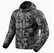 GIACCA JACKET MOTO REV'IT REVIT FLARE 3 H2O IMPERMEABILE CAMO DARK GREY TG XL