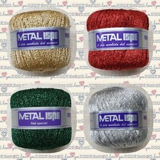 Gomitolo Filo Lurex Filato lamè per uncinetto ferri maglia art Toreador by ISPE
