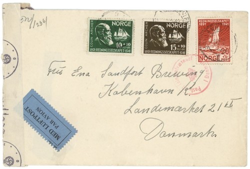 Norvegia ww2 posta aerea - posta, aerea,