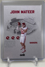 2025 Onit Oklahoma Sooners Football John Mateer Vestige VS-4