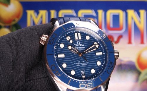 Omega seamaster 300m blue - omega, wave