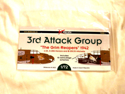 Decals mitchell 3rd - 1/72,