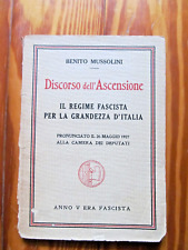 B. Mussolini - Discorso