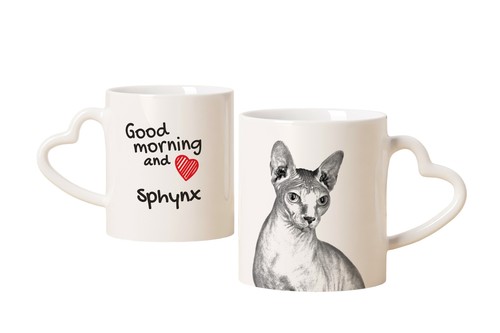 Sphynx tazza con gatto