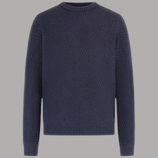 Guess maglione blu lavorato a