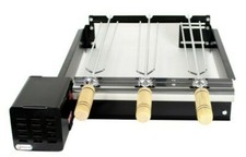 Girarrosto brasiliano barbecue grill 3 spiedini churrasqueira giragrill 3 espetos 