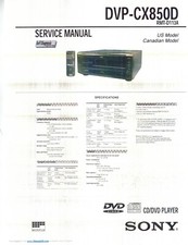 SONY DVP-CX850D CD/DVD manuali