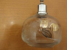 Spruzzatore da profumo vetro inciso e decorato a mano vintage