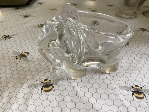 Vintage crystal elephant - vintage,