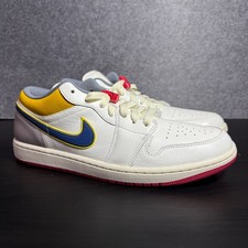 Nike Air Jordan 1 Low Premium Sail Yellow ocra taglia Eu 45/46 uomo multicolore