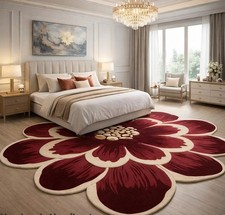 Tappeto floreale in lana