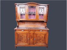 CREDENZA DOPPIO CORPO IN NOCE