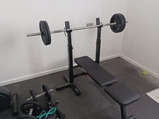 Panca piana per Allenamento  Pesi Pieghevole palestra per Allenamento a Casa