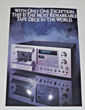 Pioneer CT-1250 Audiophile Cassette Deck Poster 19" x 13" Silver Legend!