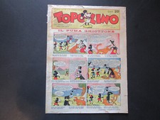 TOPOLINO GIORNALE ORIGINALE N. 89 EDIZIONE NERBINI DEL 1934 SENZA INTERNO !!!