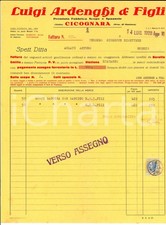 1928 VIADANA CICOGNARA (MN) Luigi ARDENGHI Fabbrica scope e spazzole *Fattura