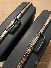 Set di due valigie Samsonite Saturn 1985 con ruote.