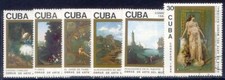 CUBA 1989 ARTE MUSEO NAZIONALE QUADRI DIVERSI 6 VAL. Cat.M.3336-41