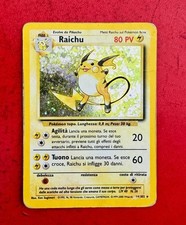Lotto Carte Pokemon Raichu 14/102 Set Base Rara Holo Unlimited