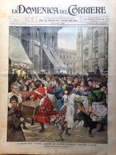 La Domenica del Corriere 29 Giugno 1902 Resti di Leopardi Rockefeller Piscinine