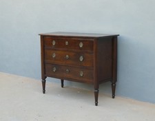 Comò cassettone piemontese in legno massello di noce, '800 - L 121,5 cm!