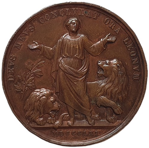 Medaglia bronzo vaticano - vaticano, 1861