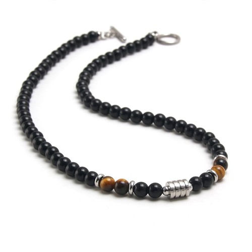 Collana uomo pietre e - uomo,
