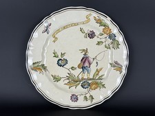 Gio Ponti Piatto Ceramica Richard Ginori “Il Pescatore” Decoro Ermione Anni ‘30