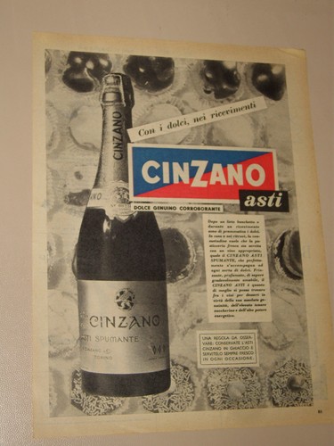 Cinzano asti spumante anni - cinzano,