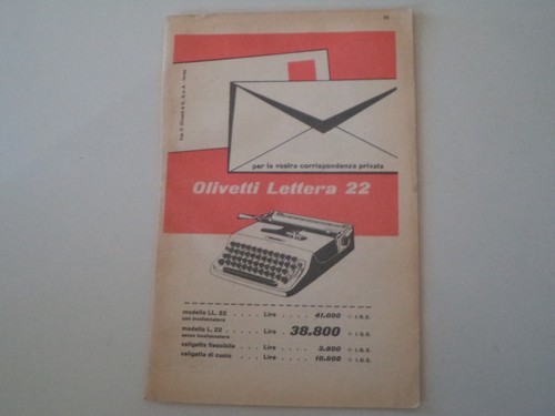 Advertising pubblicità 1953 - advertising,