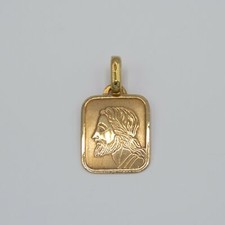 Ciondolo con il Cristo in oro(Gold) giallo 18 kt made in Italy A.71
