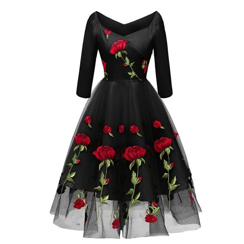 Abito rose nero - abito,
