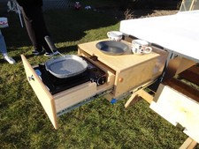 Piano di costruzione universale, ampliamento campeggio, modulo campeggio, cucina campeggio, estrazione completa, auto