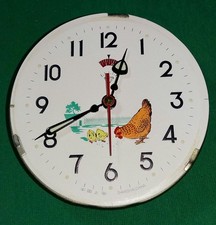 Antica sveglia con gallina - antica,