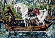 Serigrafia a colori su tela