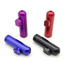 2 pezzi dispenser proiettili in metallo bottiglia di spezie uomo regalo scatola di immagazzinaggio Snuff colore misto