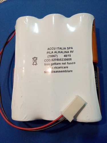 Batteria compatibile con - 9v,