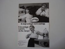 advertising Pubblicità 1977 CANDEGGINA ACE