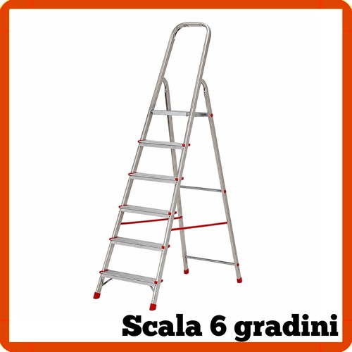 Scala alluminio gradini - in, 6