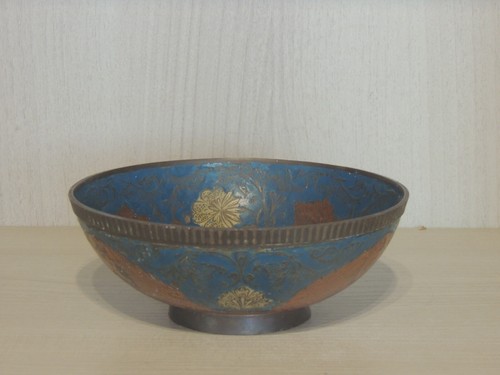 Ciotola cloisonne indiana - cloisonne,