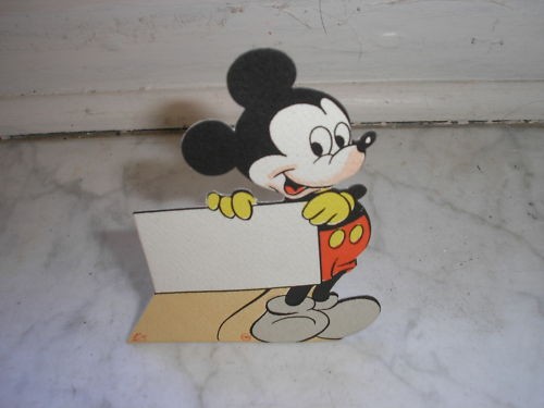 Topolino segnaposto sagomato - topolino,