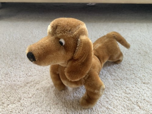 Brown steiff dachshund puppy - brown,