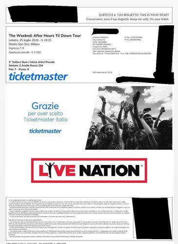 The weeknd milano - the,