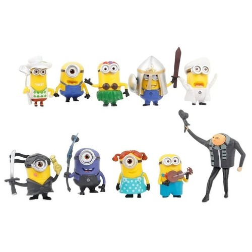10pcs action figure minions - action,