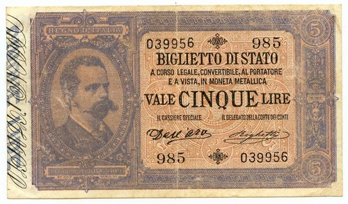 Lire biglietto stato - 5,