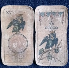 RARE CARTE DA GIOCO ANTICHE ANNO 1940 GIUOCO DEL CUCCO MASENGHINI - BERGAMO