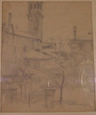 Disegno Marco Novati Paesaggio