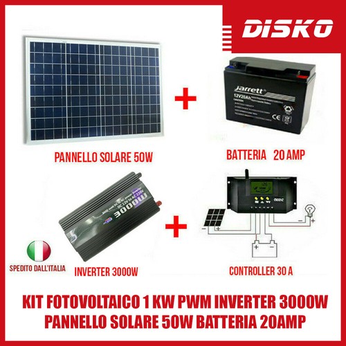 Kit fotovoltaico pwm - fotovoltaico, 1