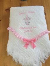 Scialle neonato tinta unita o